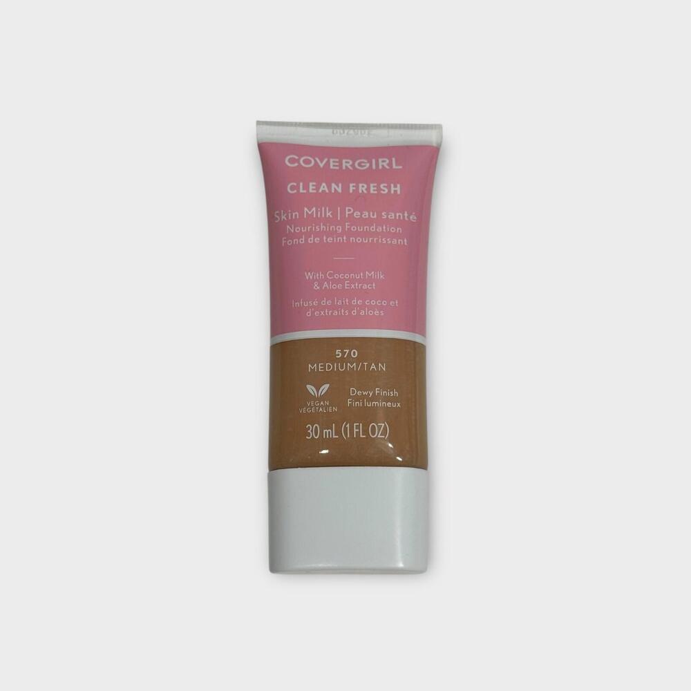 Covergirl Clean Fresh Skin Milk Nourishing Foundation 570 Medium Tan New